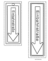 Einbahnstr. Lesezeichen