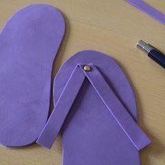 Flipflops Riemen anstecken