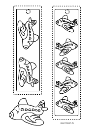 Flugzeug-Lesezeichen