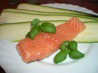 Lachs und Zucchini