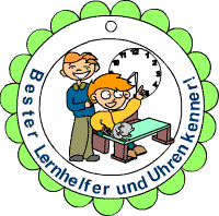 Lernhelfer und Uhrenkenner Medaille